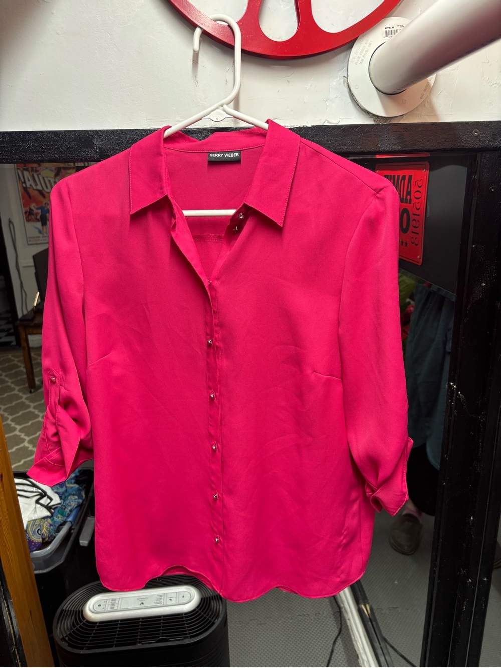 Gerry Weber Bright Fuchsia Button-Front Blouse